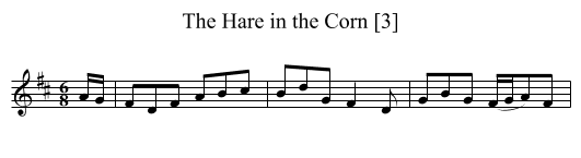 Hare in the Corn [3], The - staff notation