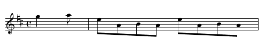 Hare in the Corn [7] - staff notation