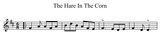 Hare In The Corn, The  - staff notation