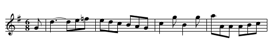 Hare in the Corn - staff notation