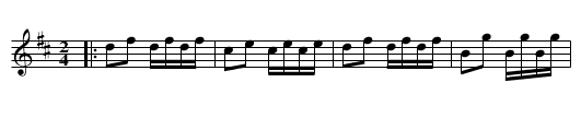 Harem Scarum - staff notation