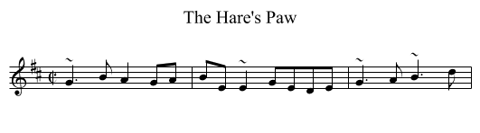 Hare's Paw, The - staff notation