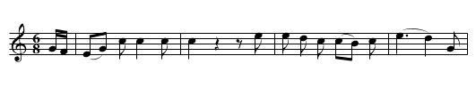 Hark hark the dogs do bark - The Thrush - staff notation