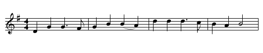 Hark! The Herald Angels Sing [G] - staff notation