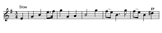 Hark 'tis a voice from the Tomb - staff notation