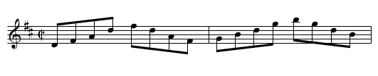 Harlequin Hornpipe [1] - staff notation