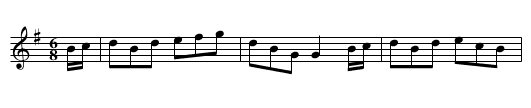 Harlequin Tune [3] - staff notation