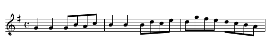 Harlequin's Hornpipe. BHp.09 - staff notation