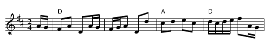 Harper's Frolic - staff notation
