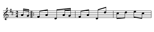 Harper's Frolic - staff notation