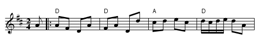 Harper's Frolick - staff notation