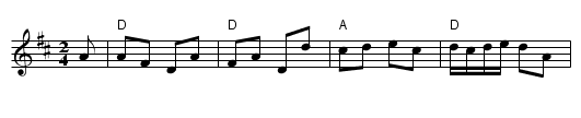 Harper's Frolick - staff notation