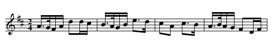 Harrabuttjen (Harbocken) - staff notation
