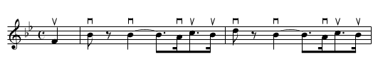 HARRY BLOODGOOD'S FAMOUS JIG - staff notation