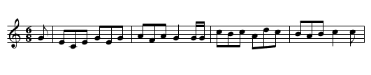 Harry the Tailor - staff notation