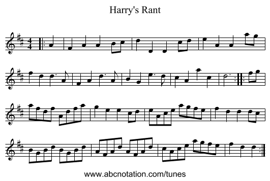 Harry's Rant - staff notation