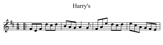 Harry's - staff notation