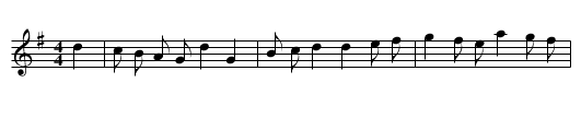 Hartburn Village - staff notation