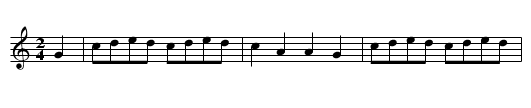 Hart's Scotch Set,#5. JNu.55 - staff notation