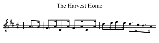 Harvest Home, The  - staff notation
