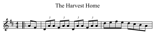 Harvest Home, The  - staff notation