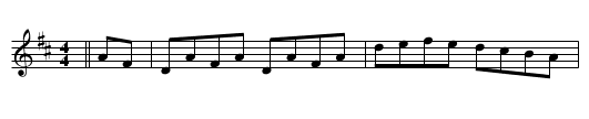Harvest Home - staff notation