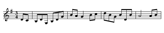 Harvest Time Waltz - staff notation