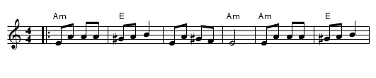 Hasapiko Grigoro - staff notation