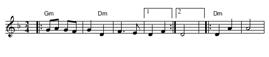 Hashachar - staff notation