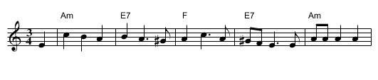 Hasidic Waltz - staff notation