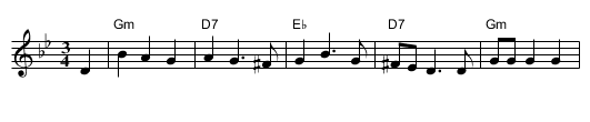Hasidic Waltz - staff notation