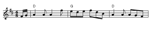 Haste To The Wedding - staff notation