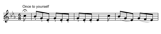Haste to the Wedding - staff notation