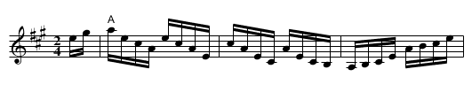 Hathaway's Hornpipe - staff notation
