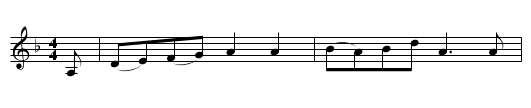 Hatikvah - staff notation