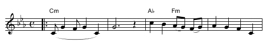 Hatov [Cm] - staff notation