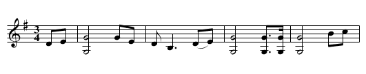 Hattie Bell - staff notation
