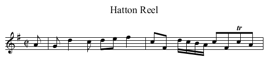 Hatton Reel - staff notation