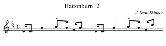 Hattonburn [2] - staff notation