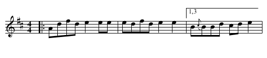 Haudanmaa ja peli-Jussi - staff notation