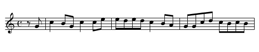 Haugebonden - staff notation