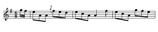 Haugh's Jig - staff notation