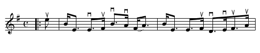 HAUGHS OF CROMDALE - staff notation