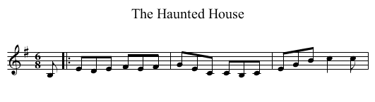 Haunted House, The - staff notation