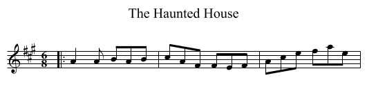 Haunted House, The  - staff notation