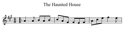 Haunted House, The  - staff notation