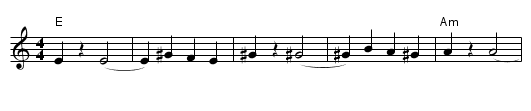 Hava Nagila - staff notation