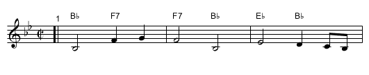 Hava Nashira - staff notation