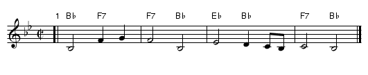Hava Nashira - staff notation