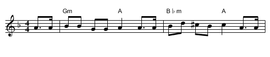 Hava Netze Bamachol - staff notation